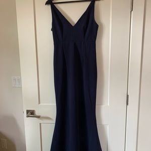 LULU’s Long navy blue gown